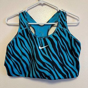 Plus Size Nike Sports Bra Zebra Print